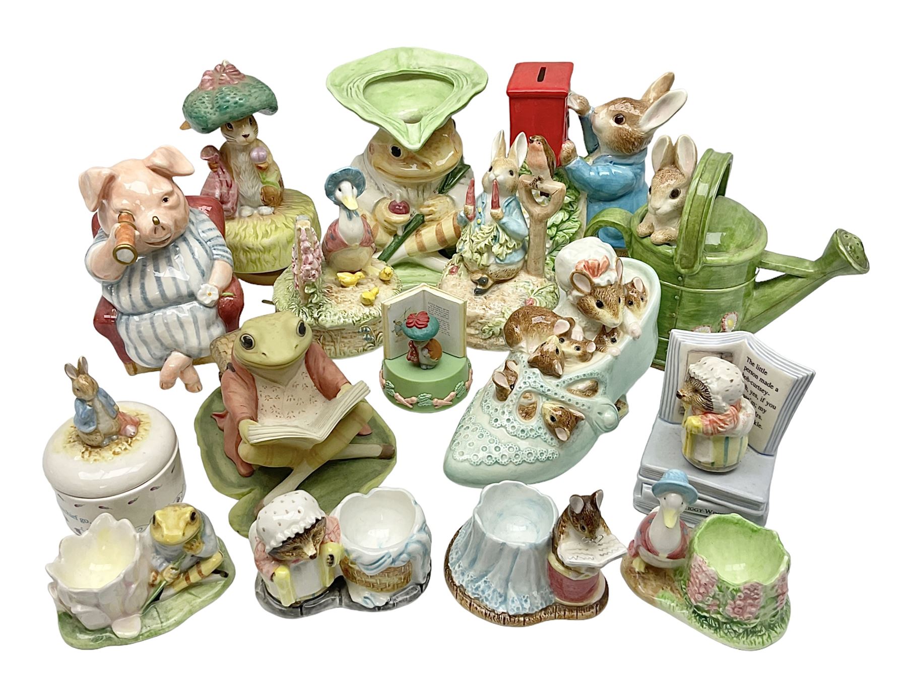 Collection of Border Fine Art studios Beatrix Potter ceramics