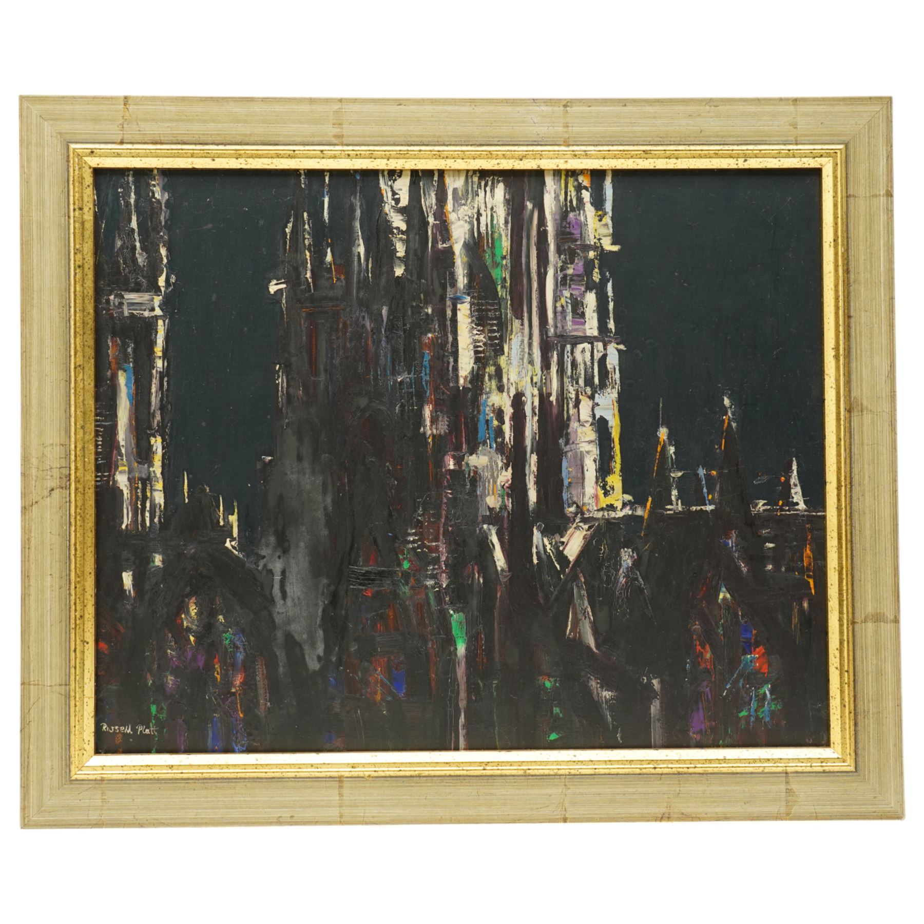 Russell Platt (British 1920-2015): York Minster, oil on board signed 40cm x 50cm