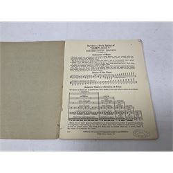 Three European concertinas, comprising Viceroy German concertina with 21 keys, hexagon wooden frame and 8 fold bellows
Oak framed concertina with 12 keys and 8 fold bellows
Commander concertina with 12 keys and 12 fold bellows
With tutor