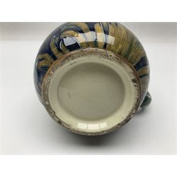 Early 20th century Moorcroft for Macintyre jug, decorated in Revived Cornflower pattern, impressed mark to base, H19cm