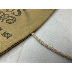 WW2 US gas mask bag cover, marked Training Gas Mask M1A1, probably D-Day/Normandy period 1944