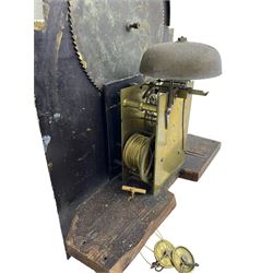 John Bancroft of Scarborough - a fine late George III 8-day mahogany longcase clock, with an elaborate pagoda pediment, brass ball and eagle finials and oval conch shell inlay, break arch hood door flanked by reeded pilasters with brass Corinthian capitals, trunk with inlaid canted corners and a break arch trunk door with 