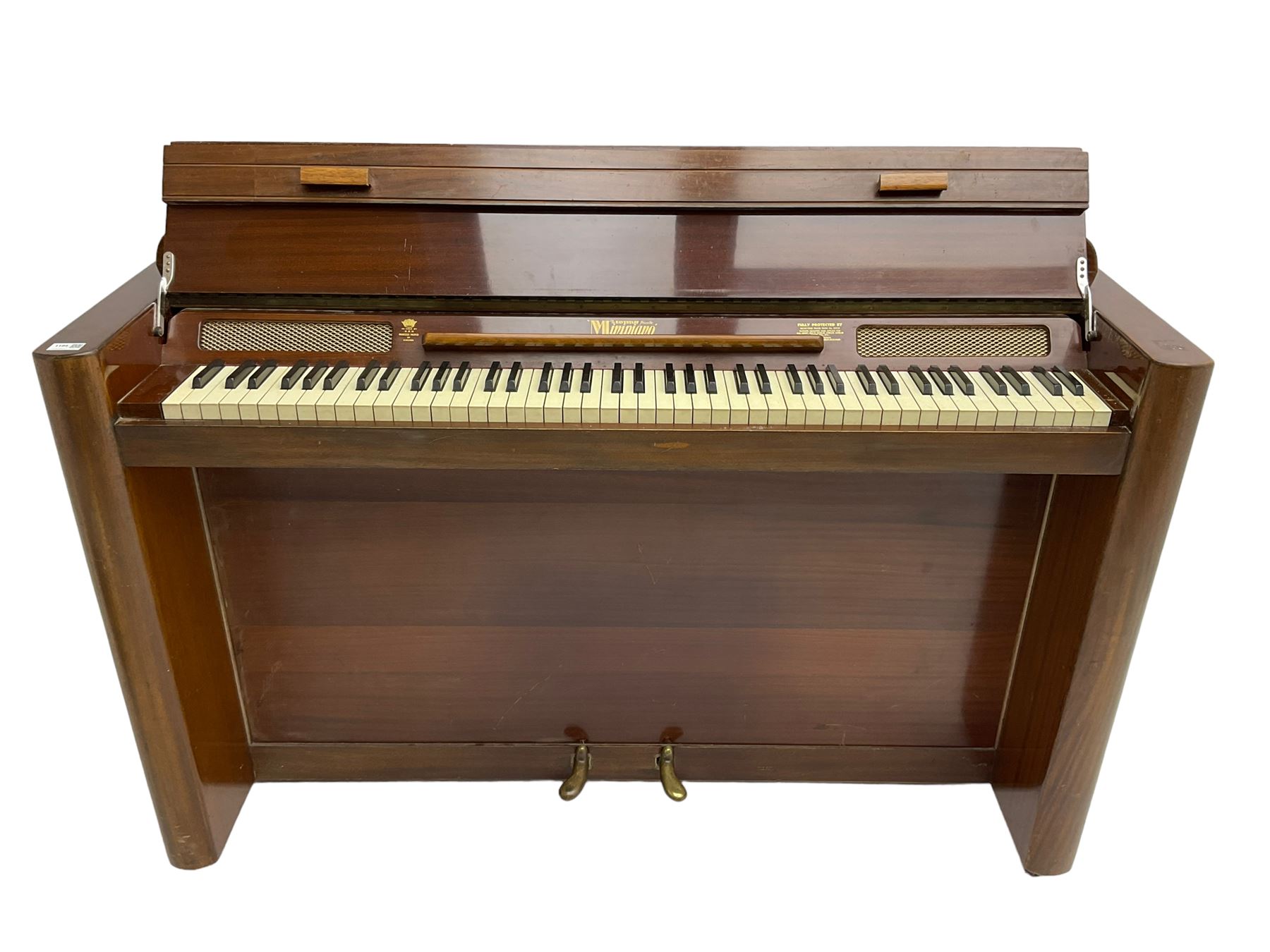 Evestaff Minipiano - mid-20th century mahogany framed upright piano