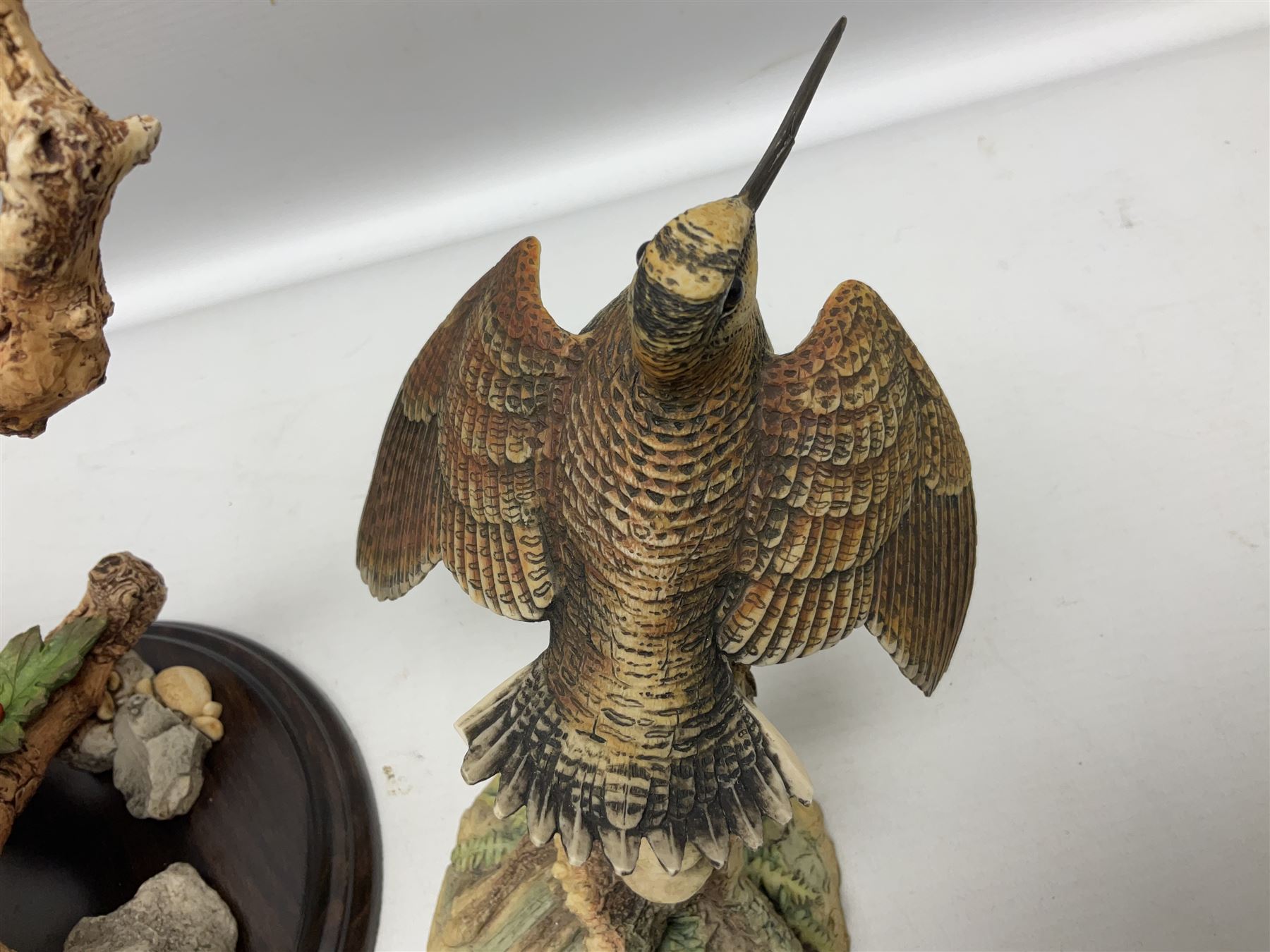 Quantity of Country Artists figures, comprising Woodland Visitors G800, Otter Family CA 552, Barn Owl CA 431, Wren CA 81, Mouse and Acorn CA784, Kingfisher - Broadway CA422, Early Days - Barn Owlets CA 720, together with two Border Fine Arts figures comprising Woodcock by James Harvey, 1985 and First Outing, Many with original boxes (9)