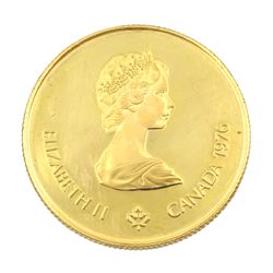 Canadian Olympic 100 dollars 22ct gold proof coin by the Royal Canadian Mint, boxed