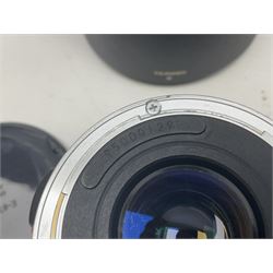 Canon EOS 5D camera body, with 'Tamron SP 70-300mm F/4-5.6 lens, and accessories, together with soft case