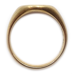  9ct gold signet ring Birmingham 1963  