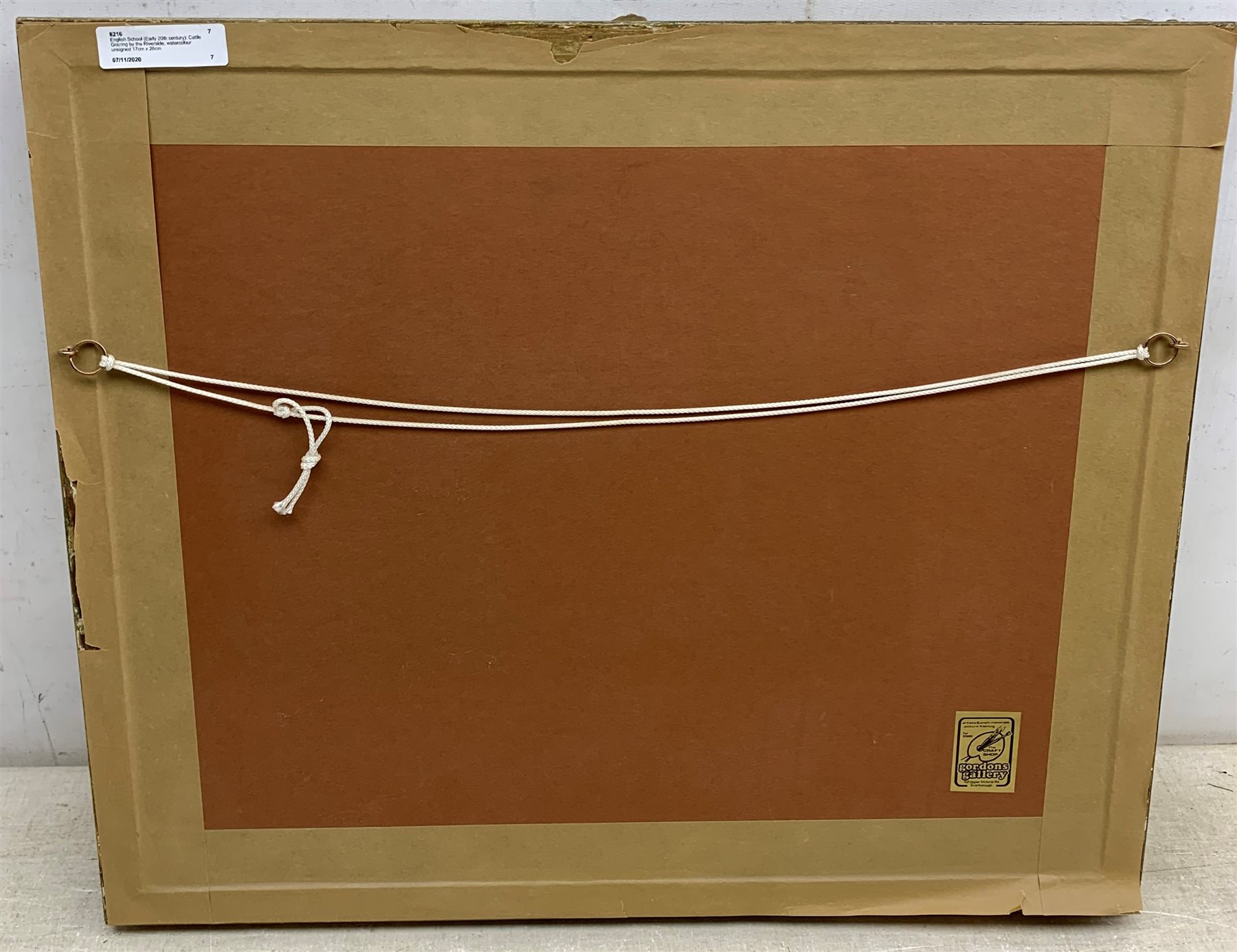 English School (Early 20th century): Cattle Grazing by the Riverside, watercolour unsigned 17cm x 26cm