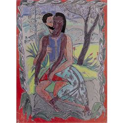 Edward Harris Wolfe (South African 1897-1982): 'Song of Songs', set of twelve limited edition lithographs on silvered paper each signed and numbered 228/250 in pencil, 36cm x 26cm, in matching frames (12)