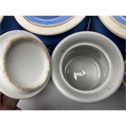 TG Green Cornish kitchen ware, to include coffee pot, pint milk jug, nine storage jars for various items, four dinner plates, etc (25)