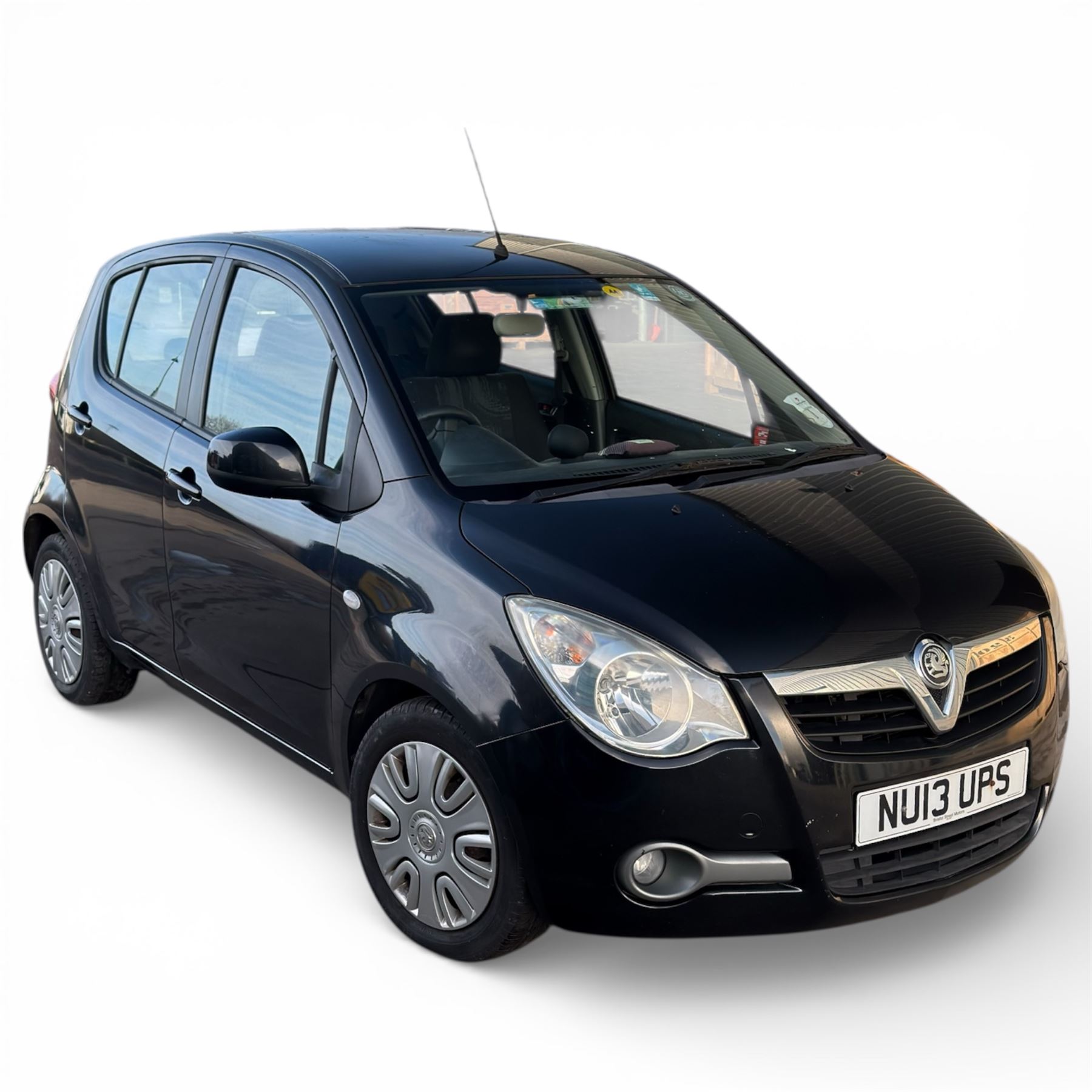 VAUXHALL AGILA HATCHBACK - 1.2 VVT ecoFLEX S 5dr, 2013, Black, Manual, 37600 Miles, (NU13 UPS)