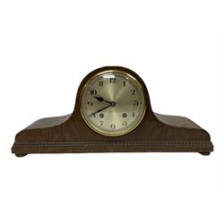 20th century German mantle clock, Westminster chimes striking on five rods