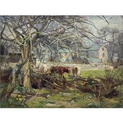 William Greaves (British 1852-1938): 'Orchard - Milnthorpe Westmorland', oil on board sign...
