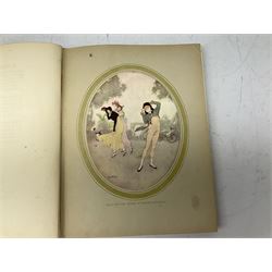 Edmund Dulac's Picture book for the French Red Cross, together with four framed and glazed hand coloured equestrian prints, in one box