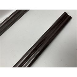 SHOTGUN CERTIFICATE REQUIRED - 19th century John Adams of London 12-bore double barrel side-by-side hammer gun with screw under-lever opening, 76cm (30