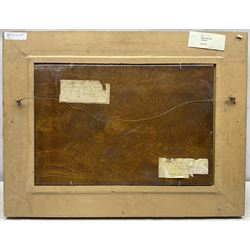 Owen Bowen (Staithes Group 1873-1967): 'Nightfall' - Driving the Flock, oil on panel signed 28cm x 42cm 
Provenance: private collection, purchased 'A Passion for Paintings - The Yorkshire Collection of Claire & Bert Rendall', Pannett Art Gallery, Whitby 2013. Herbert Rendall (1927-2007) was a prodigious collector of Yorkshire artists.