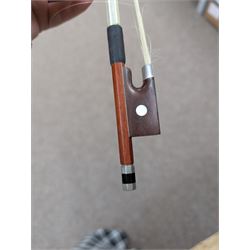 Violin and bow in fitted case