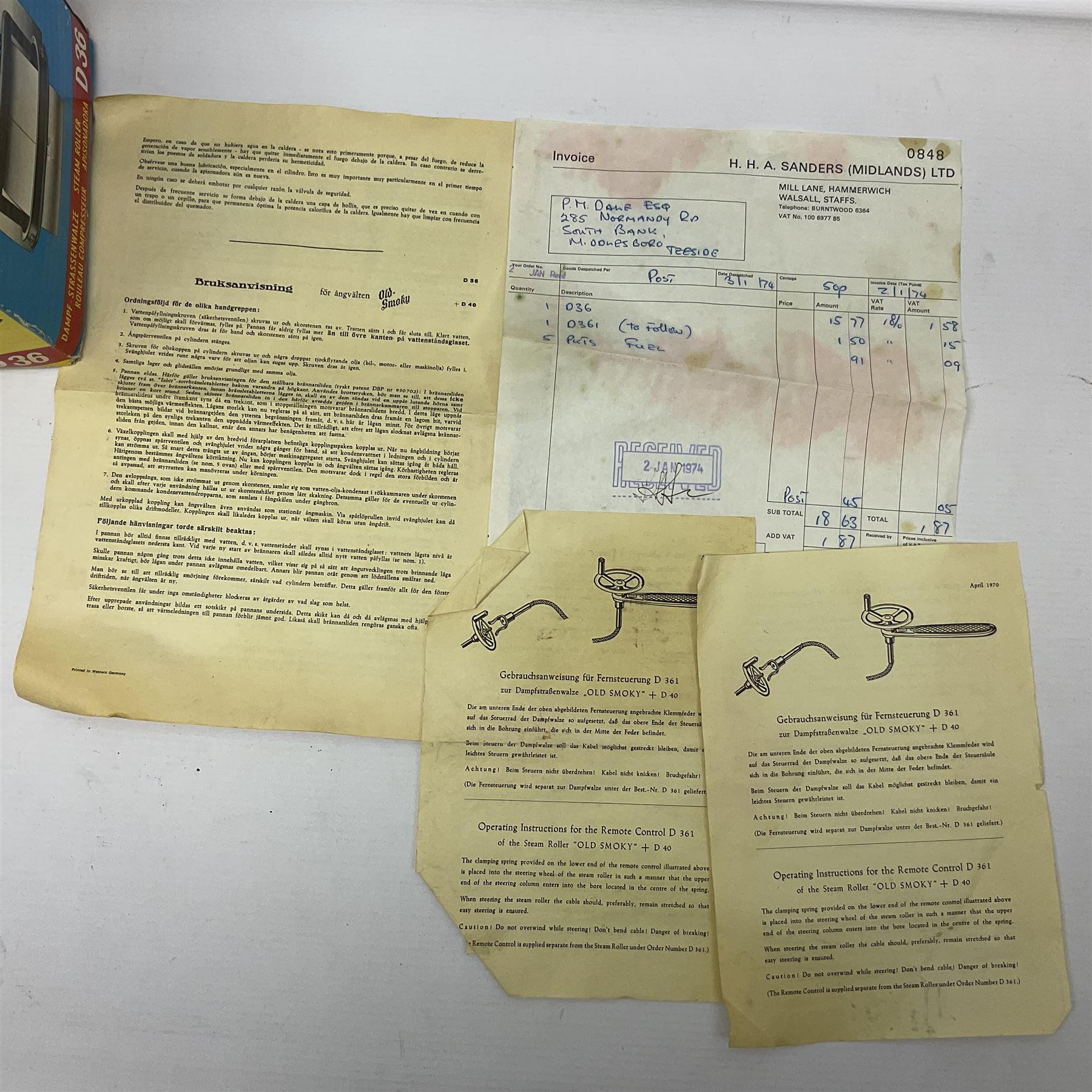 Wilesco D36 live steam roller (Dampf-Strassenwalze) 