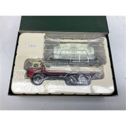 Corgi Premium limited edition - three Showman's Collection die-cast models comprising 07413 John Biddall Funfair Land Rover; 16602 Jennings Scammell Highwayman Ballast and Dodgem trailer; and 55609 John Thurston Diamond Ballast; together with three British Rail models comprising CC11606 Albion Reiver Platform Lorry and Tank Container Load; CC11301Scammell Scarab; and CC11001 Thames Trader Flatbed; all boxed (6)