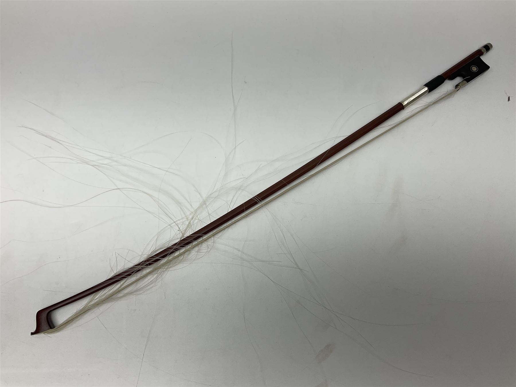 Three Stentor Student violins - three-quarter size with 33cm two-piece back; and two quarter size each with 28cm two-piece back; each in carrying case with bow (3)