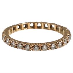 9ct gold topaz and paste heart shaped cluster ring and a synthetic spinel full eternity ring