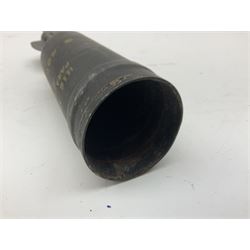 Two inert WW2 parachute flare casings, one with parachute and dated 5/43 L24cm (3)