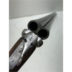 SHOTGUN CERTIFICATE REQUIRED - Webley & Scott Birmingham 12-bore double trigger boxlock ejector side-by-side double barrel shotgun with 76cm(30