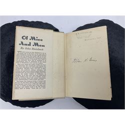 John Steinbeck; Of Mice and Men, first edition, second printing, New York: Covici Friede, 1937, 2nd printing with 'loosely' to page 9 and The Moon is Down, fist edition, Windmill Press, Surrey 1942