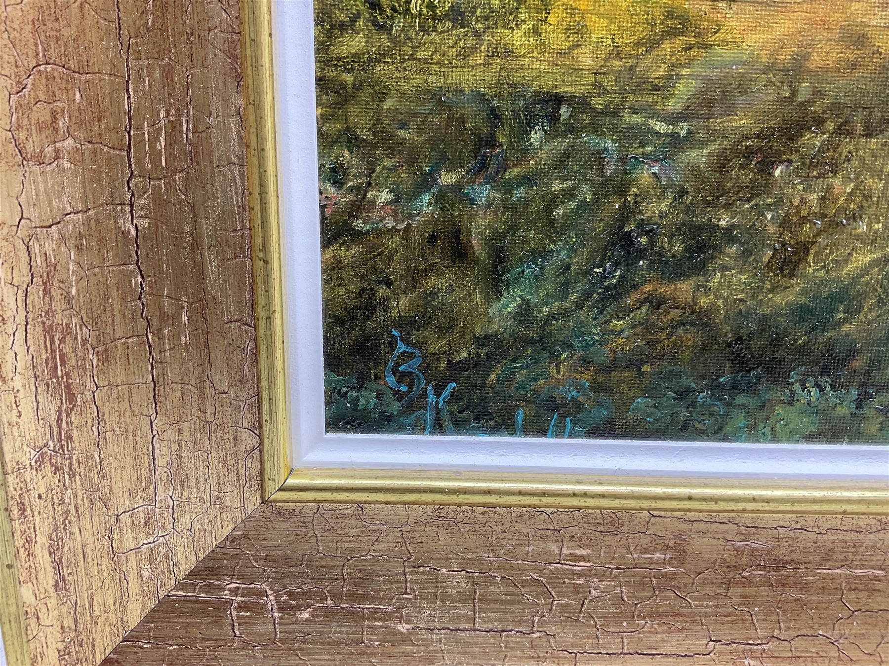 Bruce Kendall (British Contemporary): 'The River Eden', oil on board signed, titled verso 48cm x 74cm