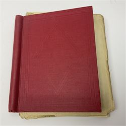 Mostly Great British Queen Victoria and later stamps, including imperf penny reds, 1841 two pence blues white lines added, imperf penny red on cover with 'More To Pay', half penny 'bantams', perf penny reds etc, in album, on pages and loose in packets