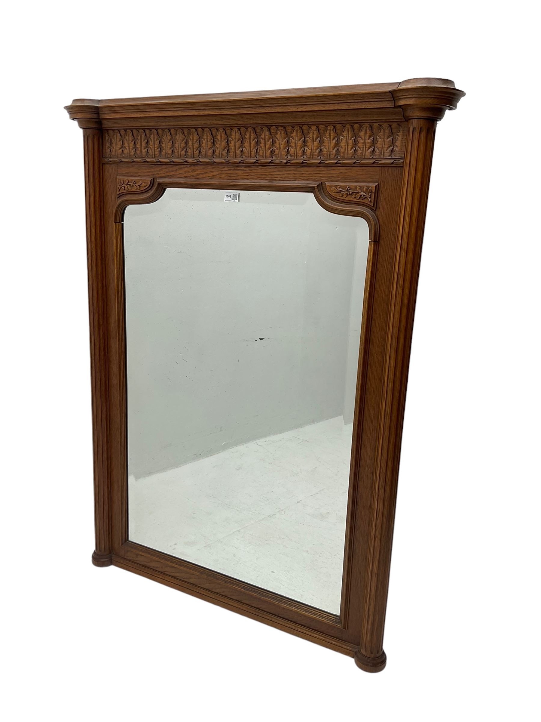 Early 20th Century French Oak Mirror