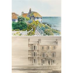 Janet Thackray (British 20th century): Lady Palmer's Cottage - Runswick Bay, watercolour s...