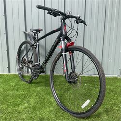 “Specialized”, 27 speed, hydraulic, disc brakes, “SN Suntour”, forks, large frame, cross trail bike - THIS LOT IS TO BE COLLECTED BY APPOINTMENT FROM DUGGLEBY STORAGE, GREAT HILL, EASTFIELD, SCARBOROUGH, YO11 3TX