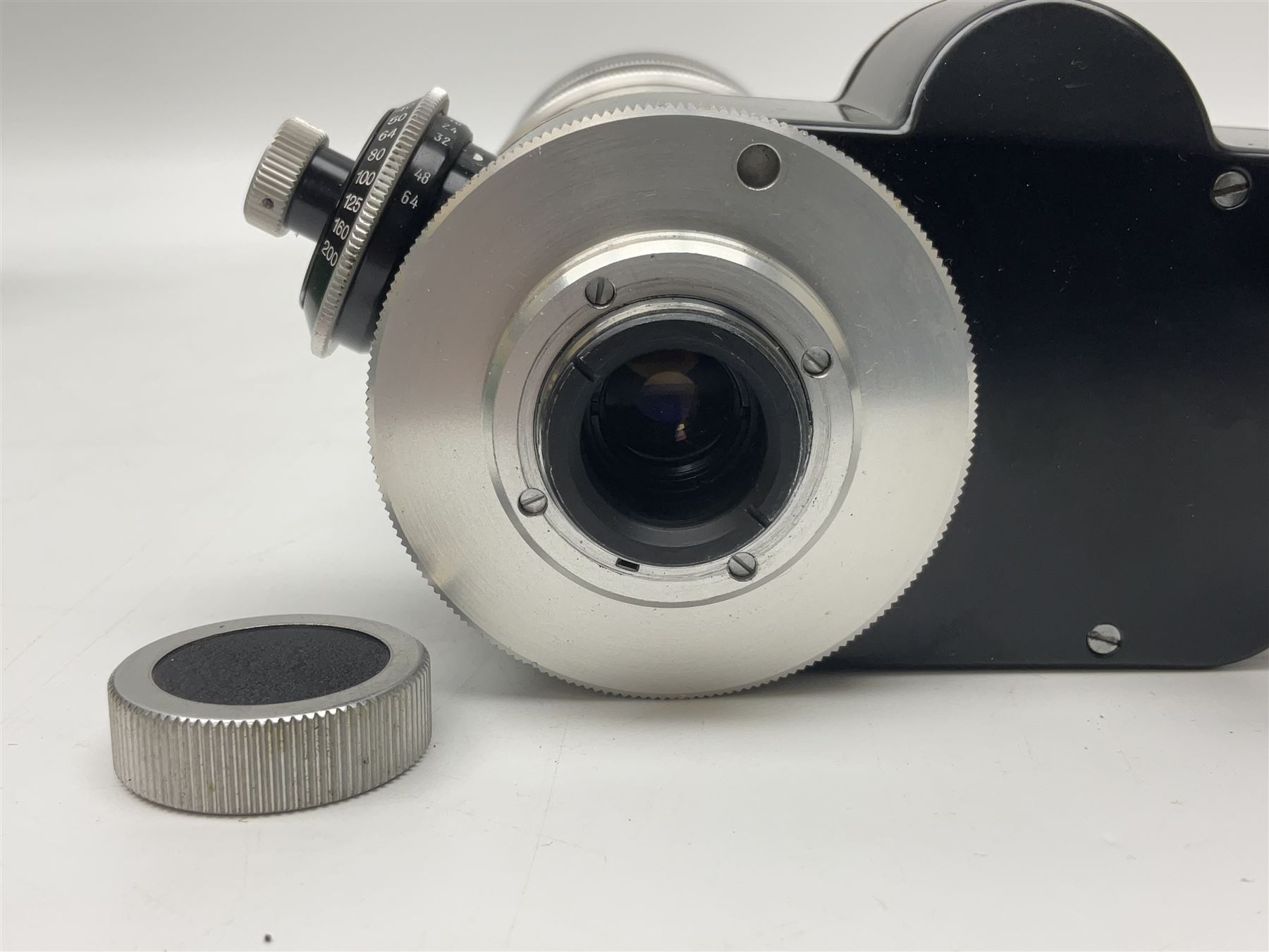 Kern Paillard Vario Switar OE 1:2.5 f=18/86mm' lens, serial no. 1108068 in wooden case  