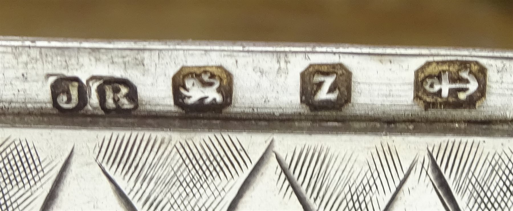 Victorian silver snuff box, bright cut decoration by John Rose, Birmingham 1899 and a vesta case by Stokes & Ireland Ltd, Birmingham 1893, approx 2.5oz