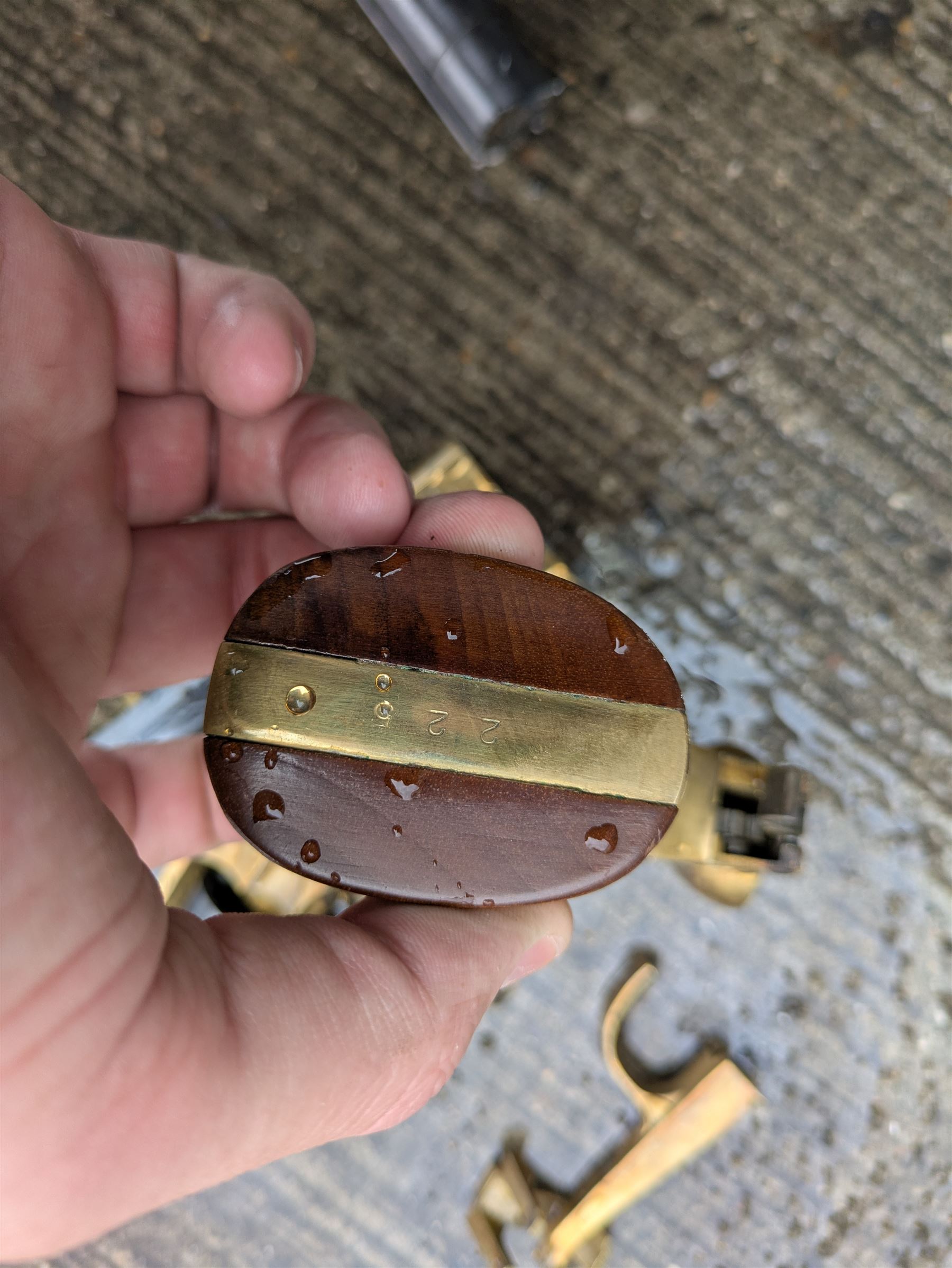 REGISTERED FIREARMS DEALER ONLY Modern Remington .44 calibre percussion brass framed army revolver, possibly by Uberti, with 16cm octagonal barrel, No.225; partially deactivated to old specification with no certificate L36cm overall - Disposed 25.06.25 - Notified 24.07.25