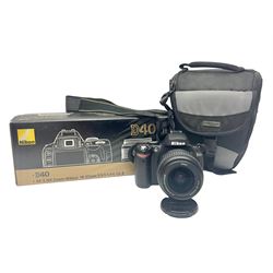 Nikon D40 camera body, serial no 742750,