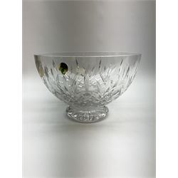 Waterford crystal footed bowl, from the Nocturne Collection, with original box, D22.5cm