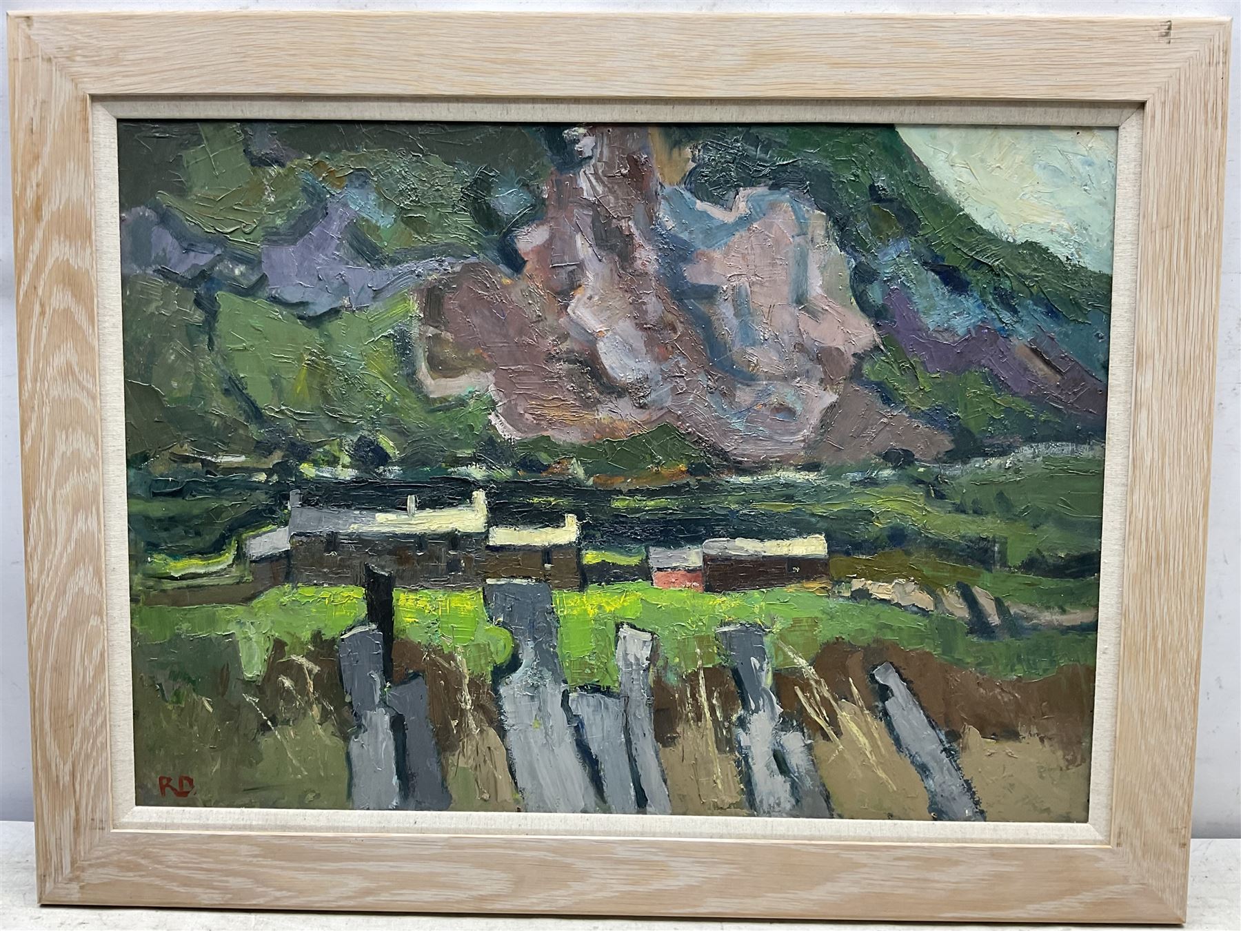 Robert Dawson (British 1926-1997): 'Tygwyn', oil on board signed with initials 51cm x 72cm 
Provenance: with the Goldmark Gallery, Uppingham