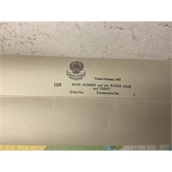 Two late 20th century charts of the River Humber entitled 'River Humber and the River Ouse and Trent' 1993 and 'River Humber Spurn to Barton Haven' (rolled)