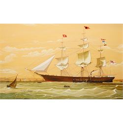 English School (20th century): The Whaling Bark 'Kathleen', oil on board signed below the ...