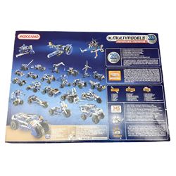 Meccano - unopened Multimodels Set No.6024139; Army Construction Set, boxed with instructions and part used decal sheet; and part No.2 Motorised Construction Set, boxed with instructions (3)