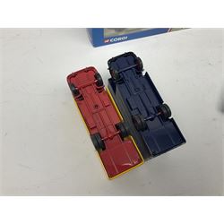 Corgi - approximately forty die-cast models of various scales to include ‘On the Move’ CC11406 and CC11407, both boxed; Renault 16, Ford Consul Classic, Vanwall Racing Car etc 