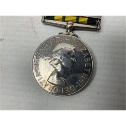 ERII Africa General Service Medal with Kenya clasp awarded to 22794613 Cpl. T. Leech R.A.M.C.; with ribbon