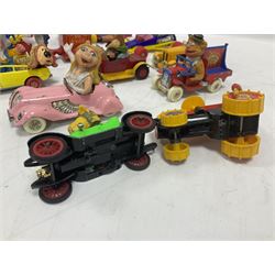 Corgi/Dinky - twelve unboxed and playworn TV/Film related die-cast models including Popeye Paddle Wagon; Dick Dastardly; Magic Roundabout; Muppets; Basil Brush; and Noddy (12)
