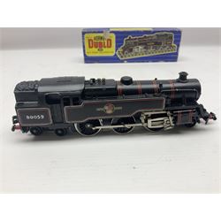 Hornby Dublo - 3-rail Class 4MT Standard tank 2-6-4 locomotive No.80059 in lined BR black; in original box
