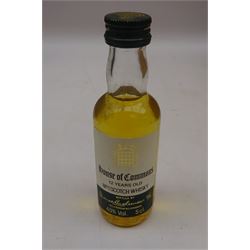 Large collection of alcohol miniatures, to include Tomatin 10 year old Scotch whisky, House of Commons 12 year old Scotch whisky, Talisker 10 year old Scotch whisky, Fullsarti Grappa, brandys. ports etc, of various contents and proof 