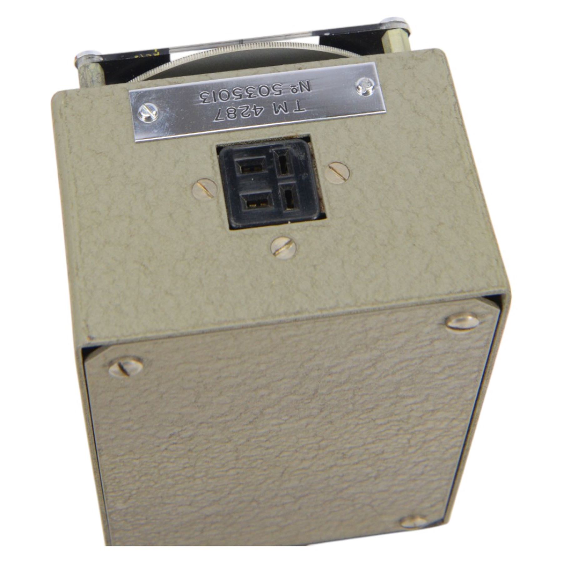 Marconi Instruments Ltd Wavemeter no. TF975, in fitted wooden case, together with a Bellingham & Stanley Ltd abbe refractometer no. A81090 and a Beck Wavelength Reversion Spectroscope, in wooden box