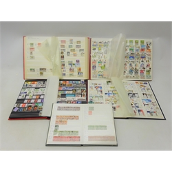  Quantity of Queen Victoria and later Great British and World stamps Including earlier GB QV and United States of America stamps, in five stockbooks  