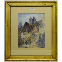 Thomas 'Tom' Dudley (British 1857-1935): 'Dagger Lane Hull' depicting the oldest house in Hull, watercolour signed titled and dated 1880, 35cm x 27cm
Provenance: private collection formally in the Reckitt Family collection  